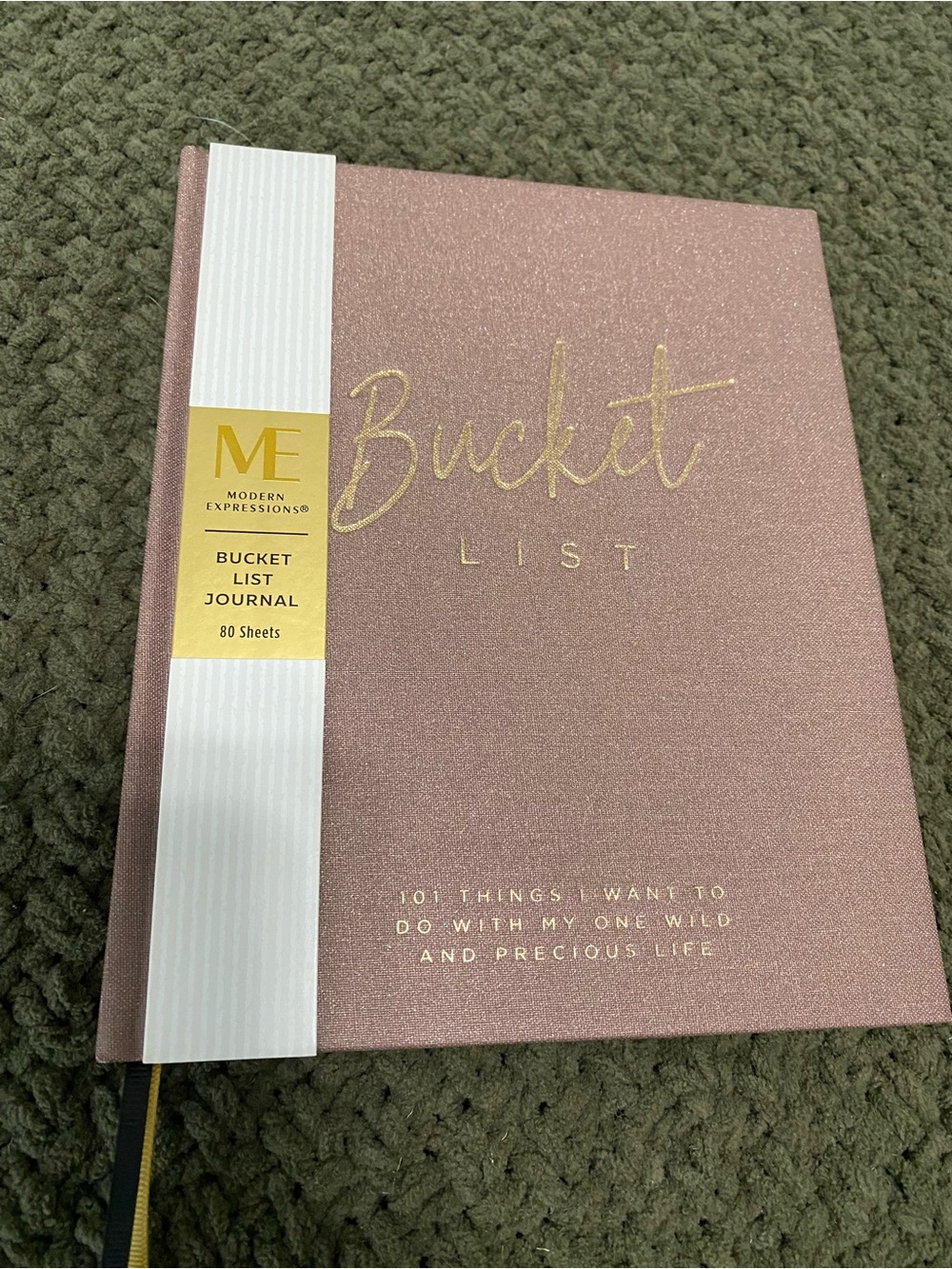 Modern Expressions Rose Gold Bucket List Planner